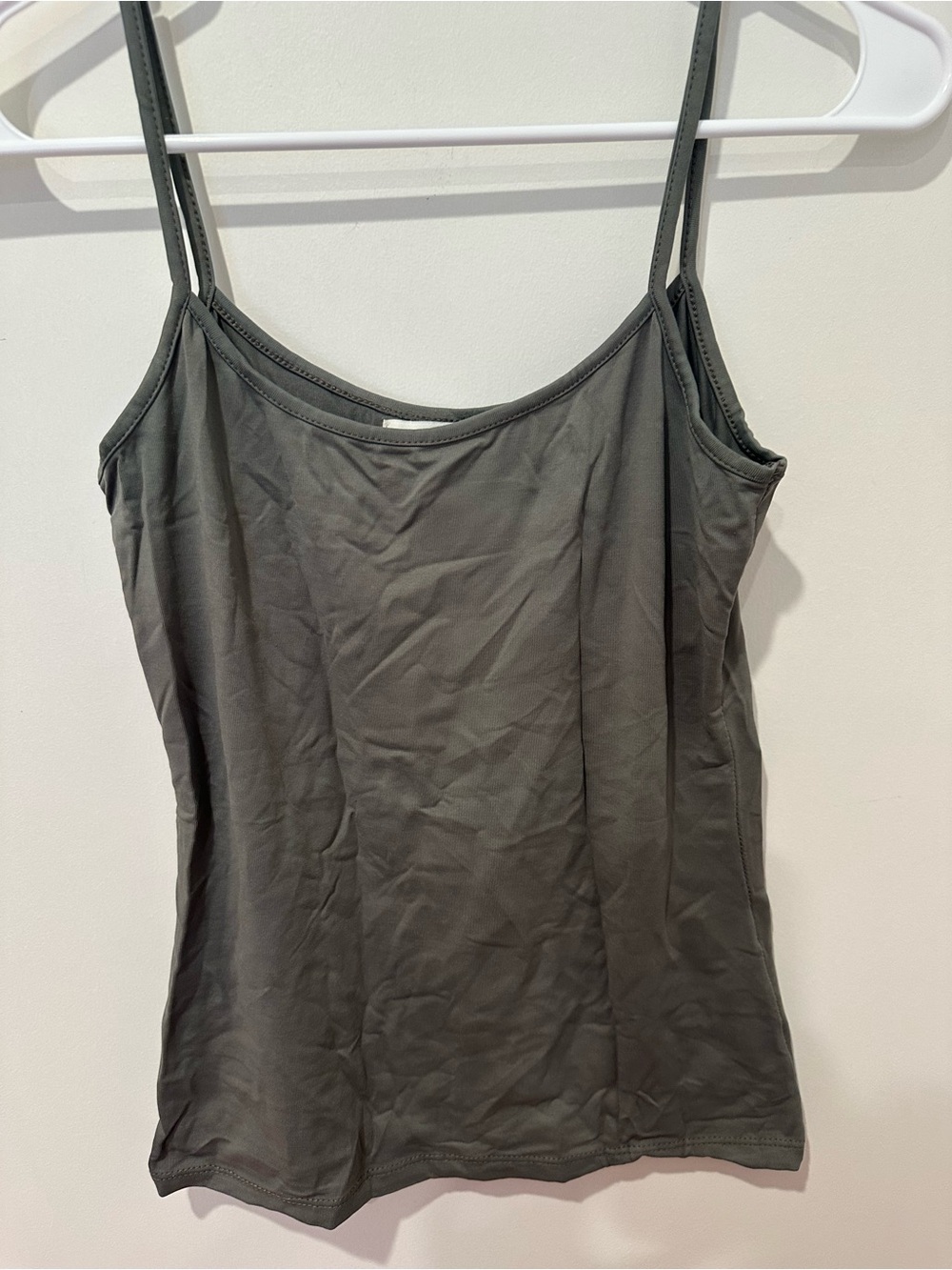 Zara gray Slim Spaghetti-Strap Cami